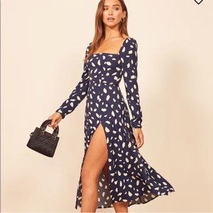 Reformation Sigmund Dress in Splatter Size 2